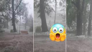 Опустошителна градушка в Шипка (видео)