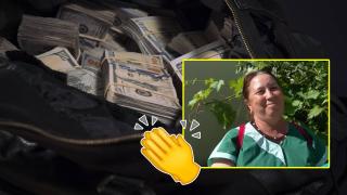 Чистачка на минимална работна заплата намери и върна сак с голяма сума пари (видео)