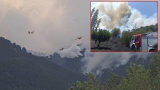 Разразил се пожар заплашва самоковско село
