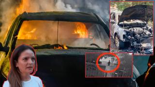 Подпалиха кола в столичния квартал "Надежда" (видео)