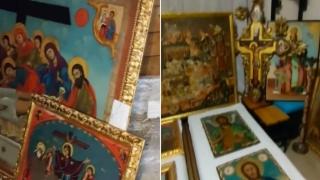 Мъж изнесе десетки икони и мощи на над 20 светци (видео)