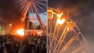 Виенско колело се запали на фестивал в Германия (видео)