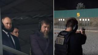 Путин наблюдава демонстрация по стрелба на 16-годишния син на Рамзан Кадиров (видео)