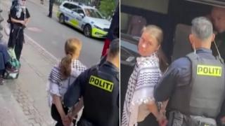 Арестуваха Грета Тунберг на протест срещу войната в Газа (видео)