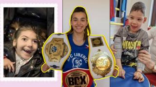 Шампионка по бокс продава титлите си за дечица в нужда (видео)