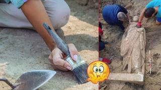 Откриха изцяло запазена статуя от римската епоха във Варна 