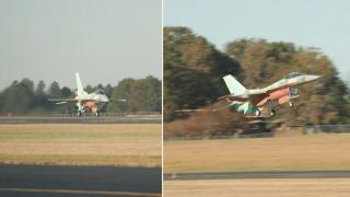 Полетя първият български изтребител F-16 Block 70 (видео)