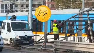 Само 200 лв. глоба за шофьора на колата, прелетяла над спирка в София