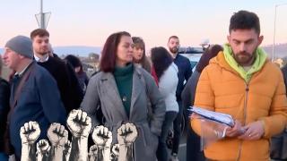 Жителите на Сливница и Драгоман протестират заради липсата на обществен транспорт (видео)