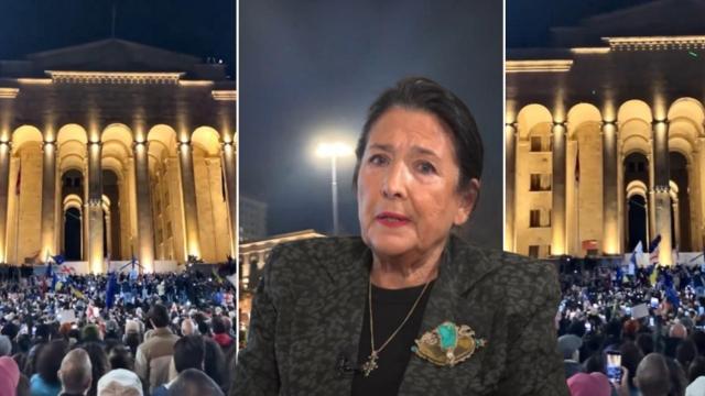 Многохиляден протест в Тбилиси срещу изборните резултати (видео)