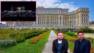 Българско светлинно шоу преобрази сградата на парламента в Букурещ (видео)
