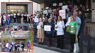 Екоинспекции в 10 града протестират за по-високи заплати (видео)