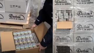 Контрабандни цигари вместо гофрети откриха на пункт „Капитан Андреево“ (видео)