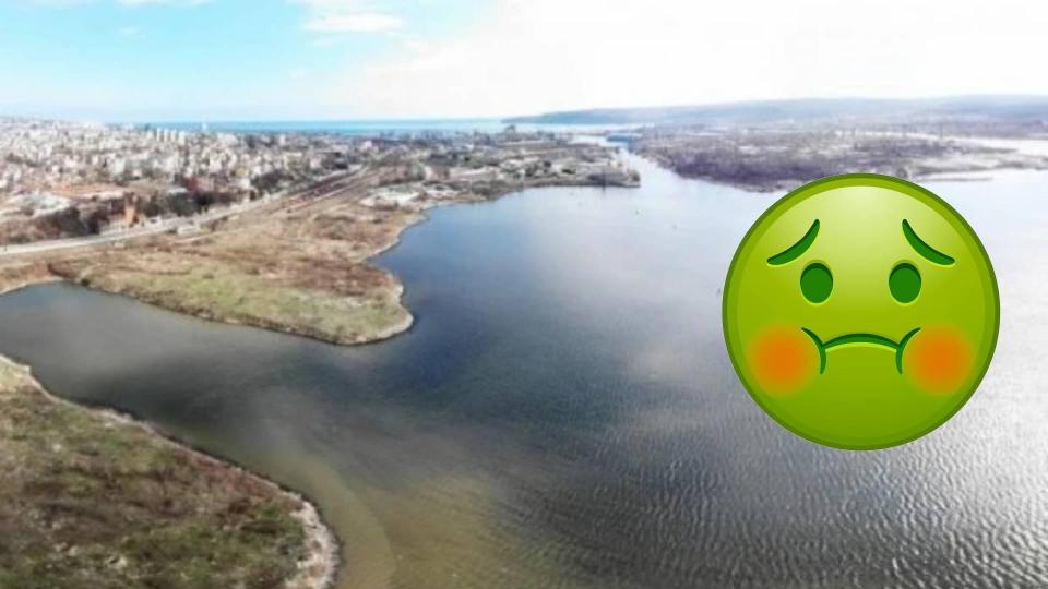 Варненското езеро се напълни с фекални води - отново е спукана канализационна тръба | Title Варненското езеро се напълни с фекални води - отново е спукана канализационна тръба