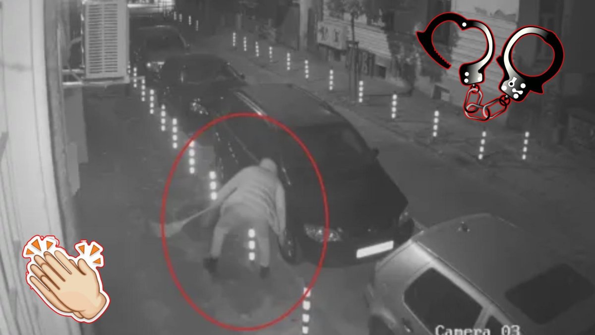 Заловиха мъжа, разбил и спукал гумите на автомобил в София 
