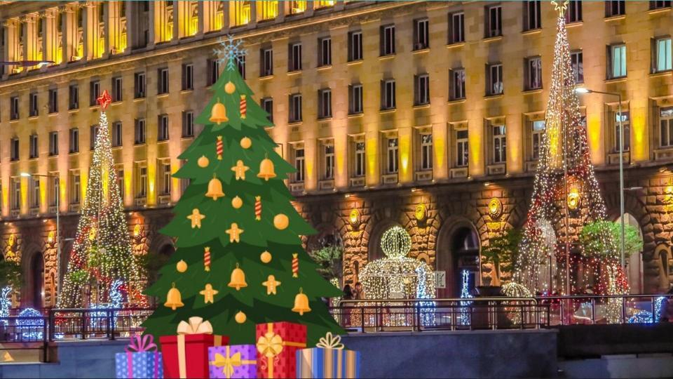 Две празнични елхи ще грейнат за Коледа в София