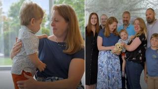 Жив донор от САЩ се срещна с дете, което спасява (видео)