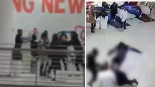 Появиха се нови кадри на агресия в мол, на един от записите се вижда електрошок (видео)