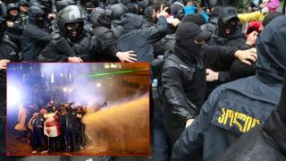 Напрежението в Грузия продължава да ескалира - полицията бие протестиращи (видео)