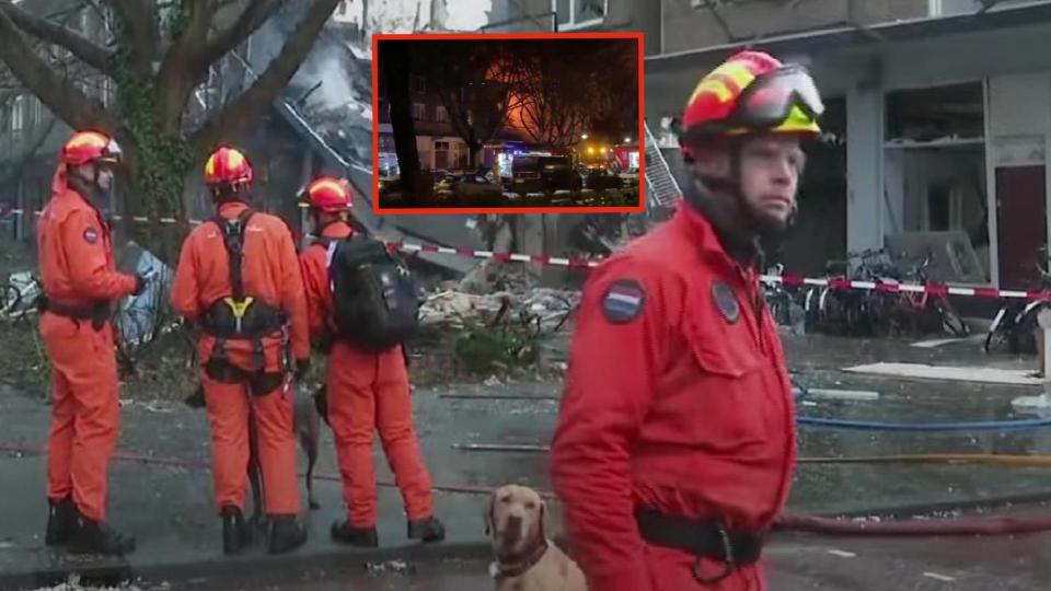 Жилищен блок се срути в Хага, издирват хора под руините (видео)