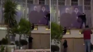 Разграбиха и подпалиха резиденцията и двореца на Асад (видео)