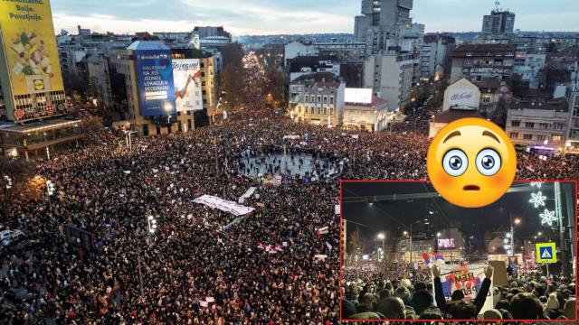 Десетки хиляди протестираха в Белград срещу правителството на Вучич (видео)