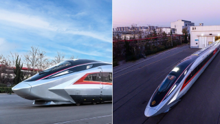  Китай представи най-бързия влак в света, достига до 450 км/ч (видео и снимки)