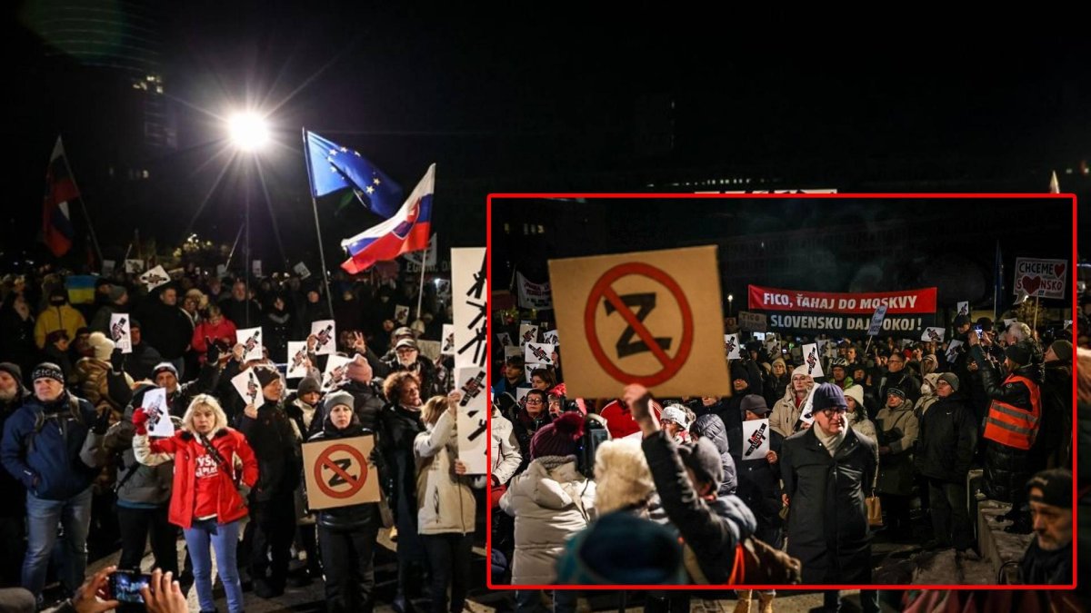 Хиляди хора в Братислава се обявиха против проруската политика на Фицо