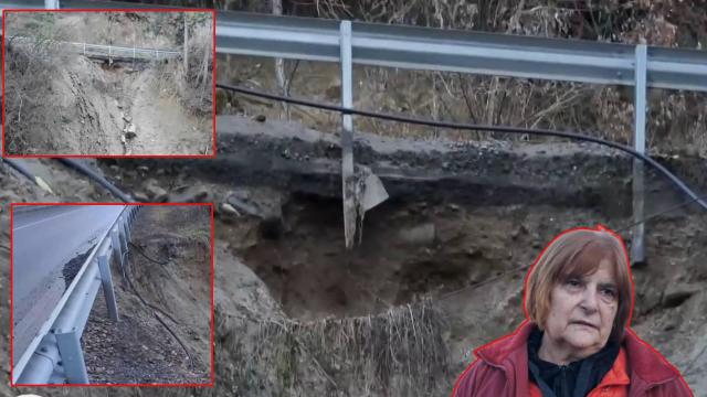 Опасно свличане на пътя за Банско, АПИ твърди, че положението е под контрол (видео)