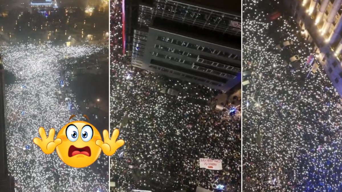 Над 50 000 души на протест срещу режима на Вучич в Белград (видео)