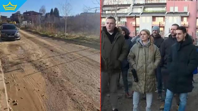 Строеж "изяде" асфалта в "елитен" столичен квартал (видео)