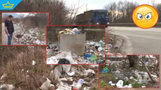 Главен път в Северозападна България тъне в отпадъци (видео)