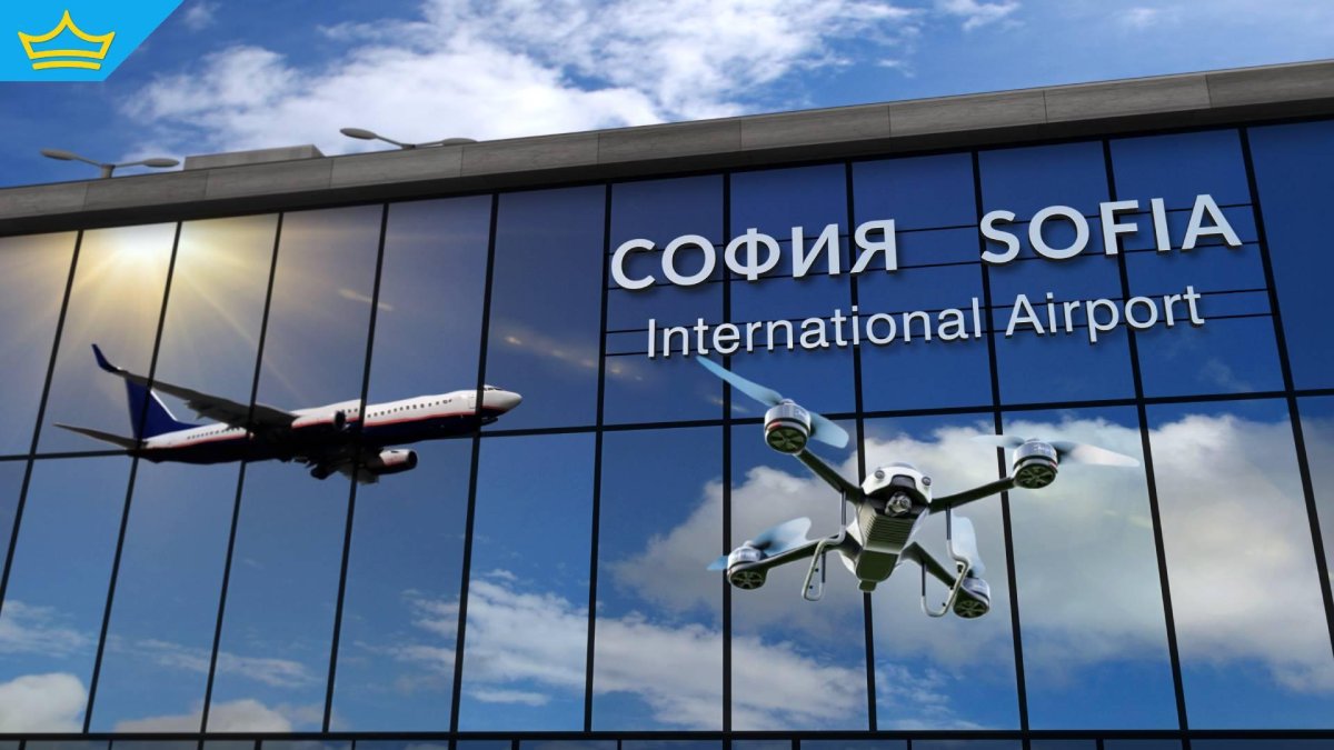 Дрон забави кацането на самолет на летище София