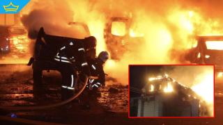 Руска атака предизвика пожари в Киев и Суми (видео)