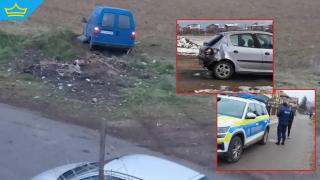 Пиян 15-годишен младеж помете кола и катастрофира в Благоевградско (видео)