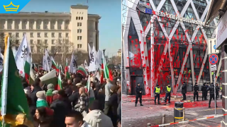 След протеста на „Възраждане“ има ранени полицаи и арести на демонстранти (видео)