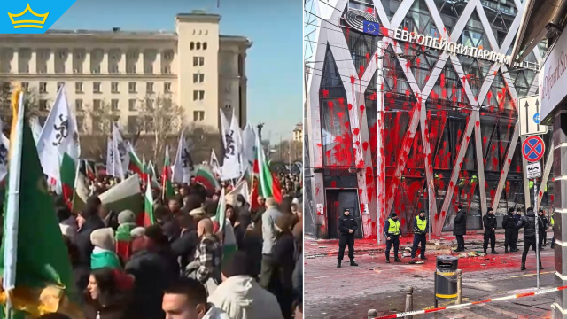 След протеста на „Възраждане“ има ранени полицаи и арести на демонстранти (видео)