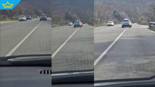 Задържаха опасен шофьор след 50-километрова гонка по „Хемус“ (видео)