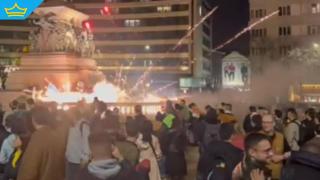 Провокатор пусна заря на протеста в центъра на София – задържаха го (видео)