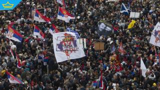 В Сърбия се провежда огромен антиправителствен протест (видео) 