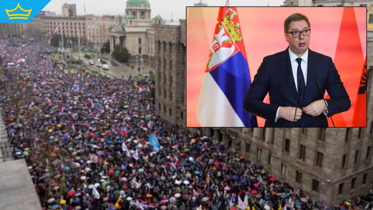 22 арестувани по време на мащабния антиправителствен протест на над 500 000 души в Сърбия