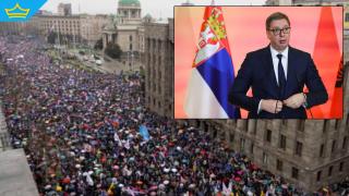 22 арестувани по време на мащабния антиправителствен протест на над 500 000 души в Сърбия