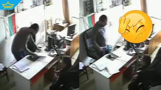Из архива на Пепи Еврото: Полицай фабрикува документ с търкане и плюнка (видео)