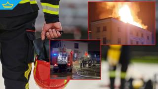 Изгоря покривът на Националната гимназия по приложни изкуства в Трявна (видео)