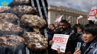 Ресторантьори раздаваха безплатно кюфтета и питки на протест за 9% ДДС