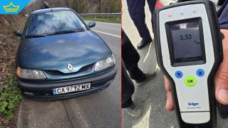 Пиян шофьор криволичи в Искърското дефиле - хванаха го с 3,53 промила алкохол в кръвта (видео)