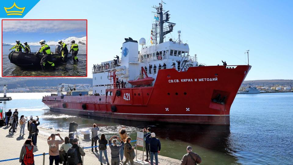 След мисията до Антарктида изследователският кораб „Св. св. Кирил и Методий“ се завърна в България