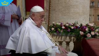 Папа Франциск се появи на Великденската литургия (видео)