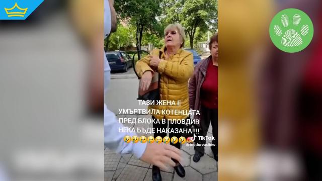 Възрастна жена отрови котенца в Пловдив и обясни пред полиция, че "много с*рат" (видео)