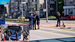  Младежи с тротинетки предизвикаха хаос, след като засякоха автобус на червен светофар в Бургас (видео)